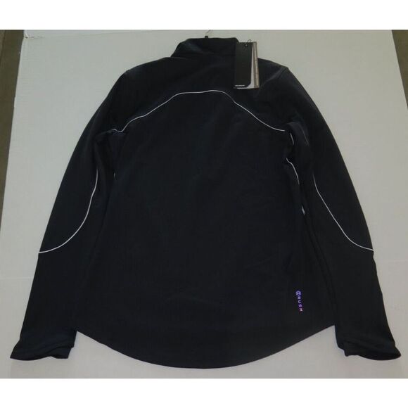 Under Armour 1356357 Womens Sz L Black Rush ColdGear Jacqaurd Mock L/S Shirt $75 - Picture 7 of 10